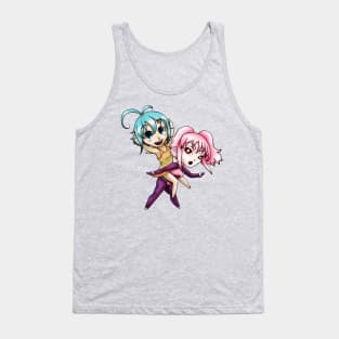 Freesia and Plum Chibis Tank Top